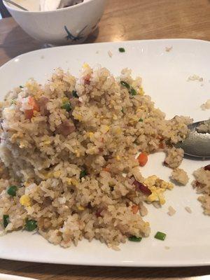 The chicken fried rice was awesome