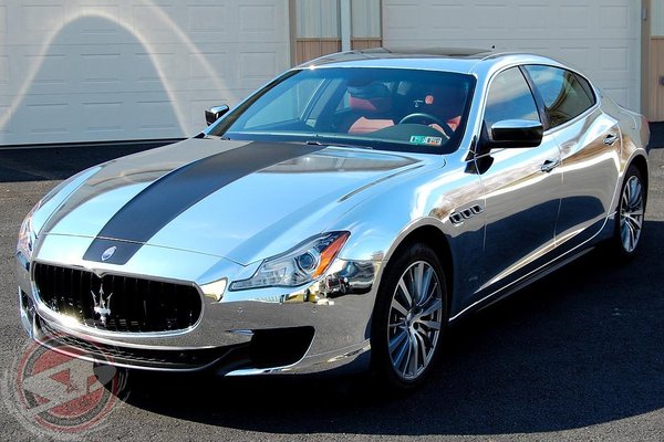 Maserati Wrap in Chrome