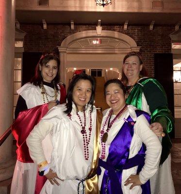 Our coordinated togas!