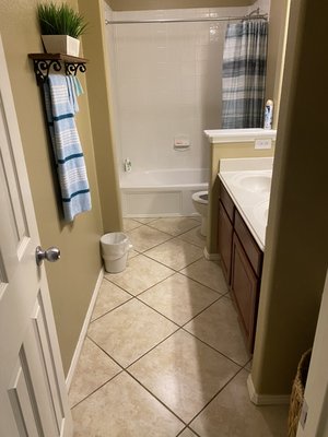 Bathroom cleans