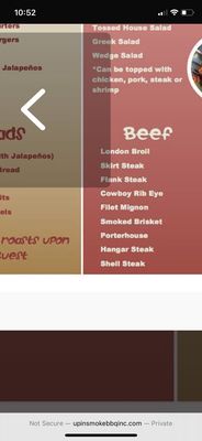 False advertising on Up in Smoke web site claiming its brisket is smoked. Just as it should be as the most popular cut of meat for smoking.