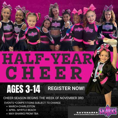 Join our Half-Year Cheer Teams