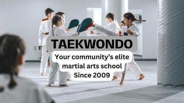 No Contract Taekwondo training for kids and teens.  Meridian's best since 2009.