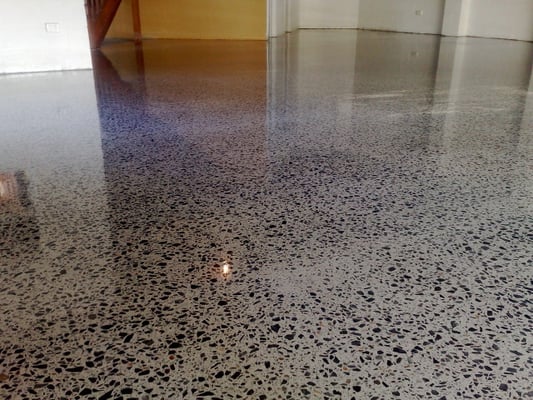 Full aggregate polished floors show the beauty of your concrete.