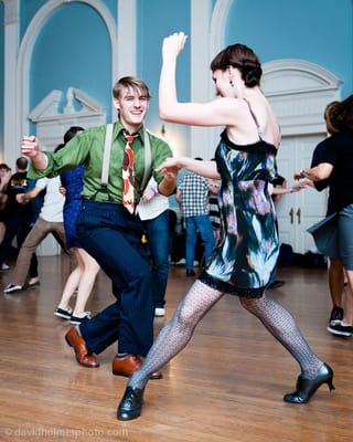 Mike and Laura doing the lindy hop