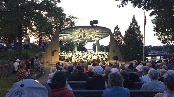 A free public concert on a lovely summer night.