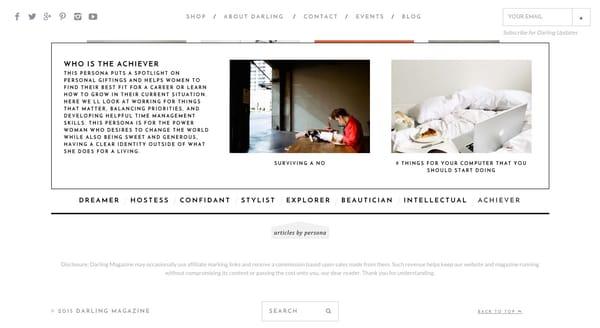 Web Design & Development for Darling Magazine @ darlingmagazine.org