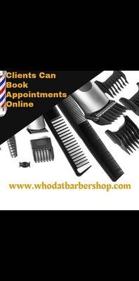 Www.whodatbarbershop.com Book Your Appointments Online at www.whodatbarbershop.com