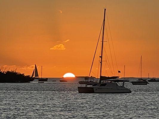 Sunset anchored in key west