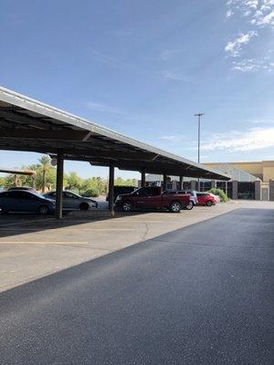 This Wal-Mart offers areas with covered parking - "Nice Touch" as my BFF would say