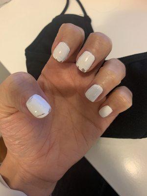 Regular manicure - $15 went to waste!