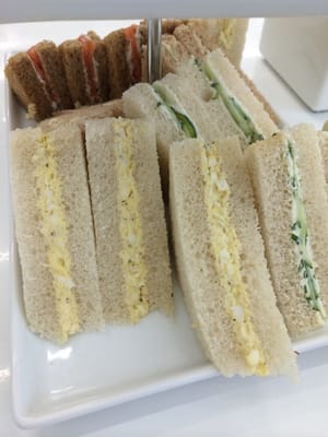 The 4 types of sandwiches from afternoon tea