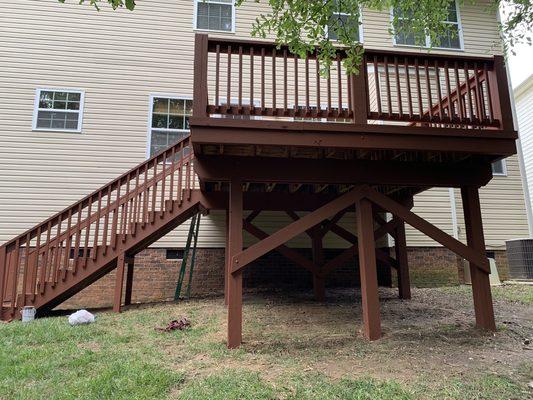 Re-stained New deck