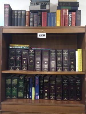 Law books on sale