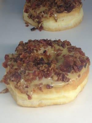 Bacon maple-glazed donuts.