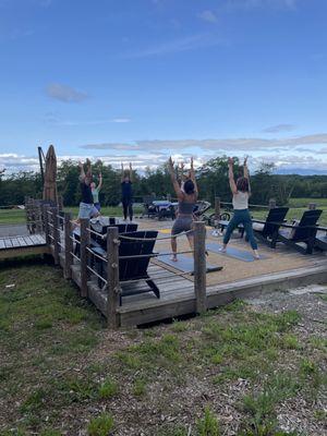 Yoga Class at the Nest