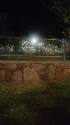 Construction of the Seasonal Ice Rink located in the auxiliary parking lot near Norwalk Visitor's Dock