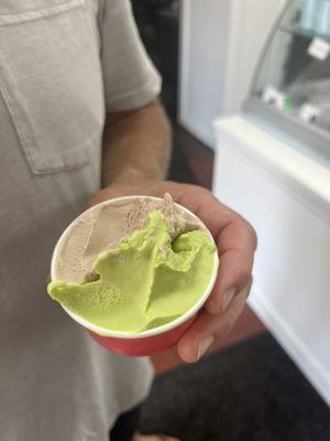 Pistachio and hazelnut