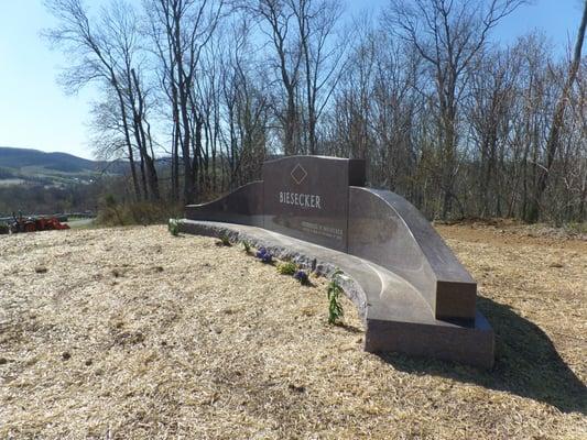 Dakota Mahogany Granite memorial, Boyertown, PA