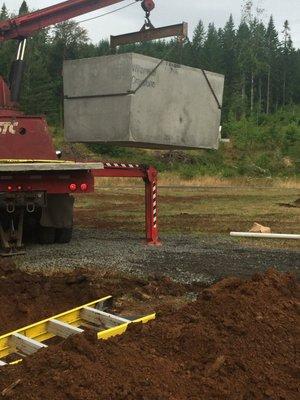 Septic and drain field install