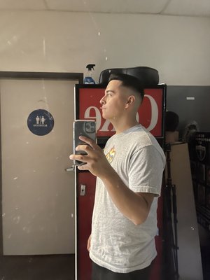 My haircut. Shout out to Mikey for the Fire, i came all the way from Las Vegas to California to get this Cut for my Birthday!!' 7/15/2023