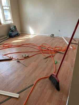 Full remodel floors paint cabinets roof everything