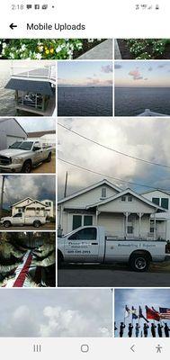 Truck and old house