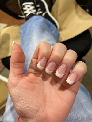 Light concept acrylic gel French.