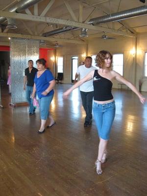 Tuesday salsa class at LA Dance Center