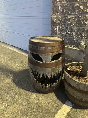 Awesome creepy barrel! :)