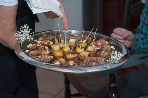 My daughter made the food for our event, but Barbara's staff presented them beautifully.