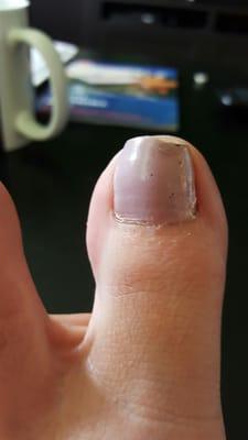 The nail Polish is such a bad quality that it creates air bubbles all over the nail.