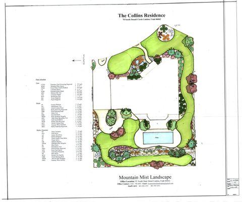 Conceptual Design by Mountain Mist Landscaping, Lindon, UT