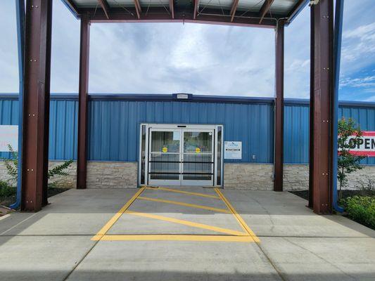 Covered Self Storage Building Entrance