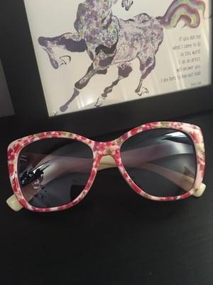 These cute sunglasses for $5, bought on 5/21/16.