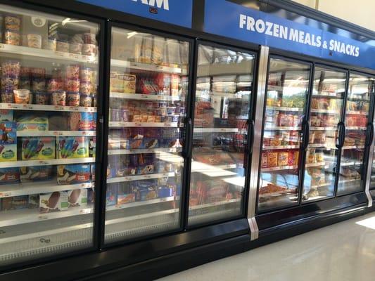 They now have a refrigerated/frozen area! Bonus!