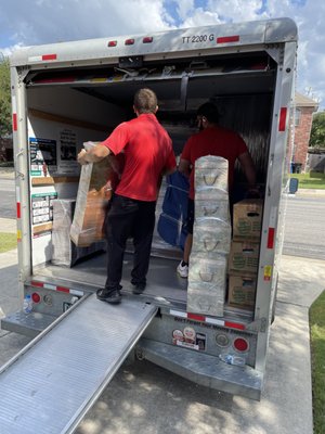 Loading the truck