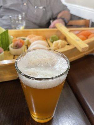 IPA and sushi boat