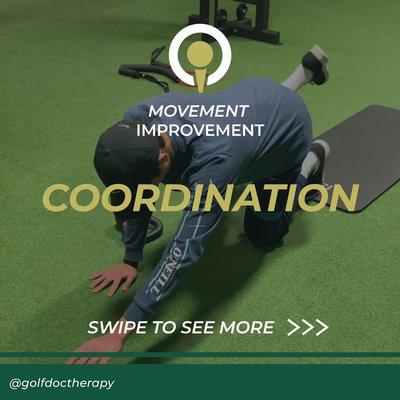 Golf coordination training