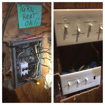 Change a 60amp panel, into a wall switches to control & operate bar circuits.