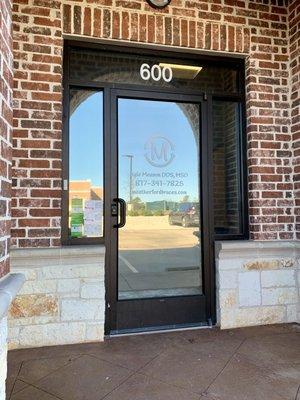 Front Door at Meason Orthodontics