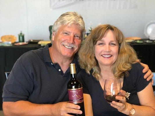 Lisa and Bob winery owners