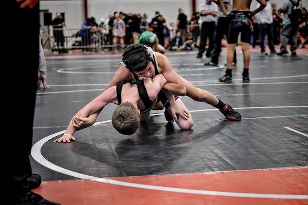 Marcus going for an Arm Bar at Cal Republic