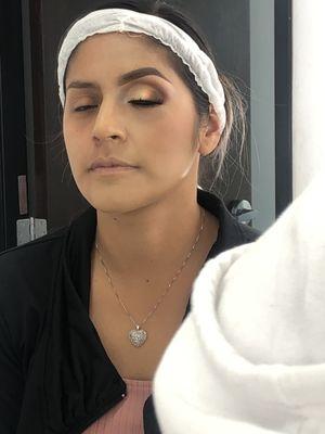 Bridal makeup technique