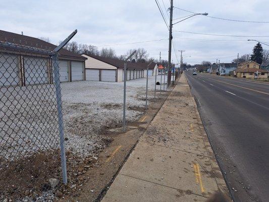 Chain link fence post installation