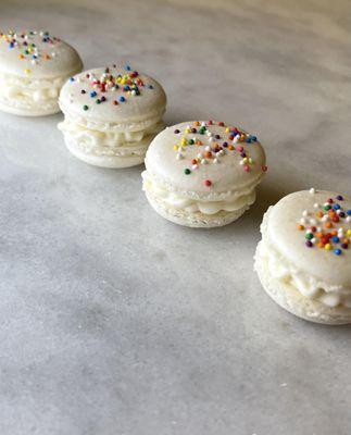 Birthday Cake Macarons