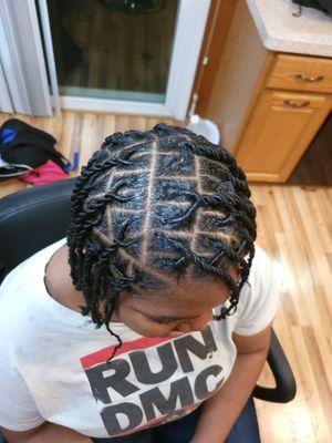 Two strand twists in Natural hair