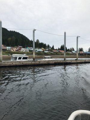 View from dock in Hoonah AK