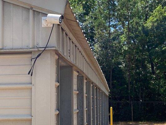 Video recording security system throughout the facility.