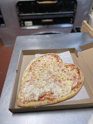 Heart Shaped Pizza